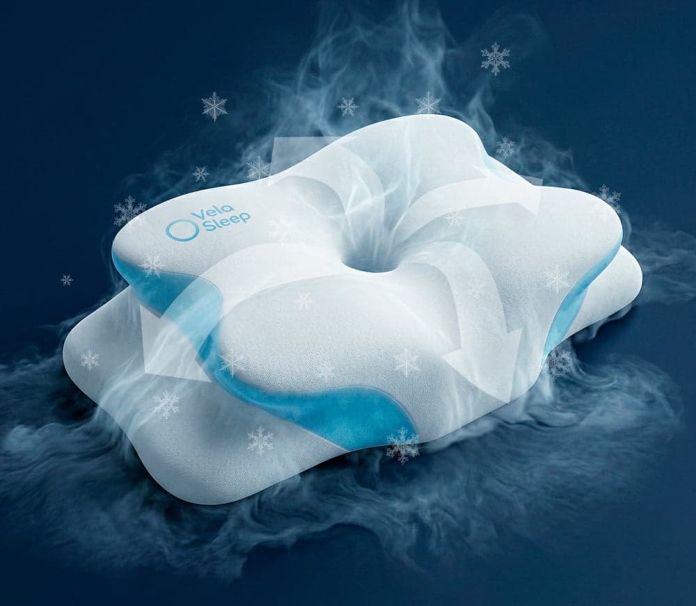 VelaSleep removable cover shown in seller product photography